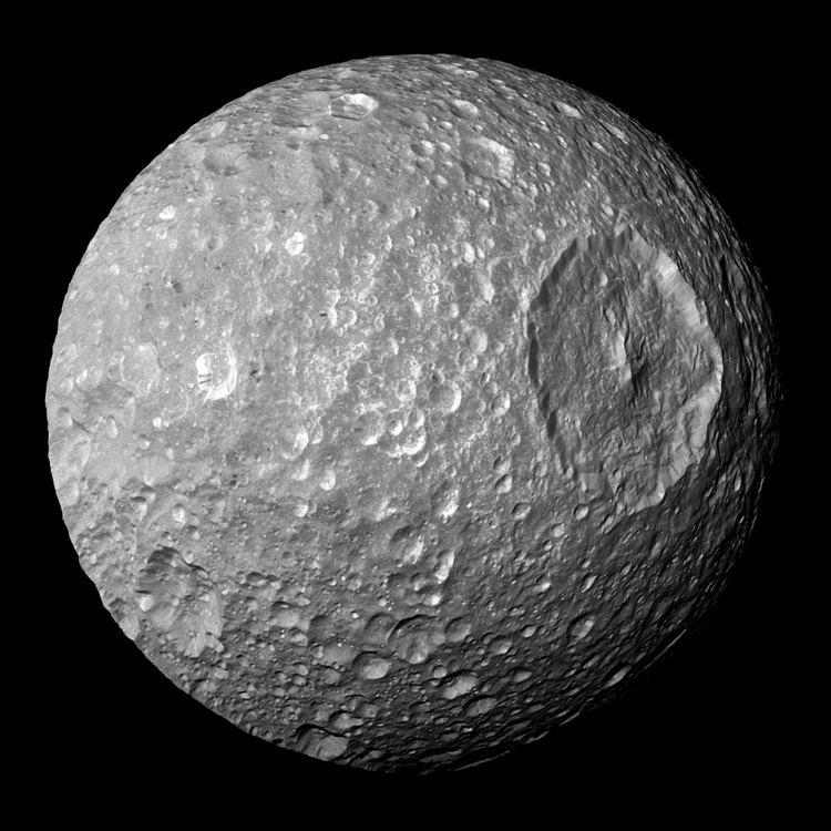 Mimas (moon) httpsuploadwikimediaorgwikipediacommonsbb