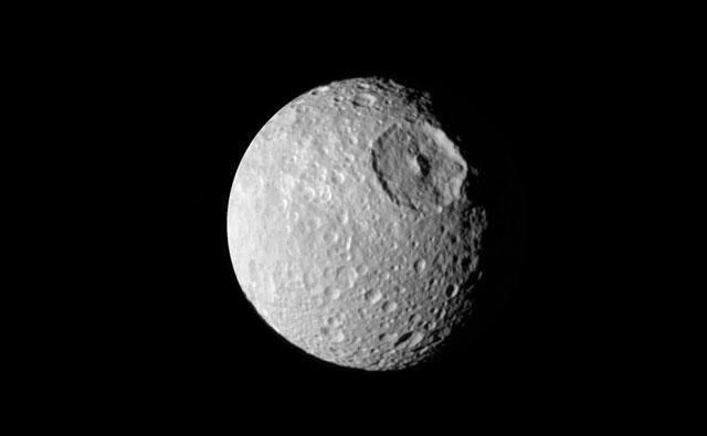Mimas (moon) BBC Solar System Mimas pictures video facts amp news