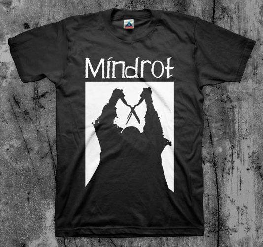Mindrot Mindrot Shears on a black shirt