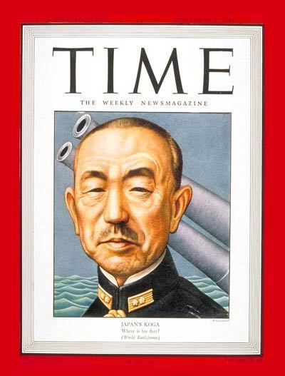 Mineichi Koga TIME Magazine Cover Admiral Mineichi Koga Nov 8 1943 Admirals