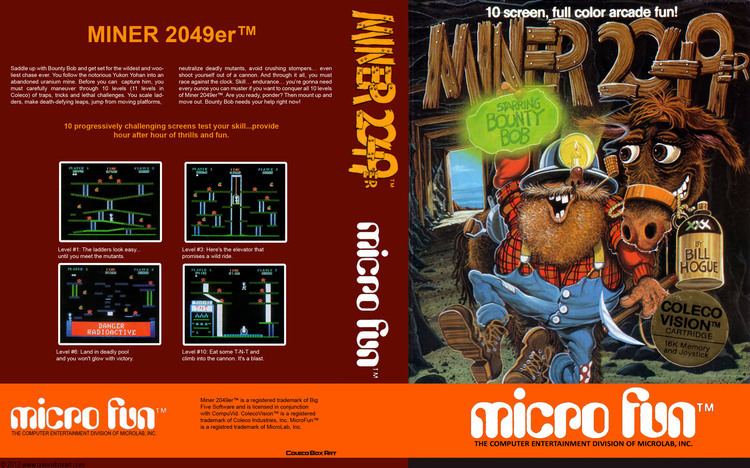 Miner 2049er Colecovision Box Art Miner 2049er