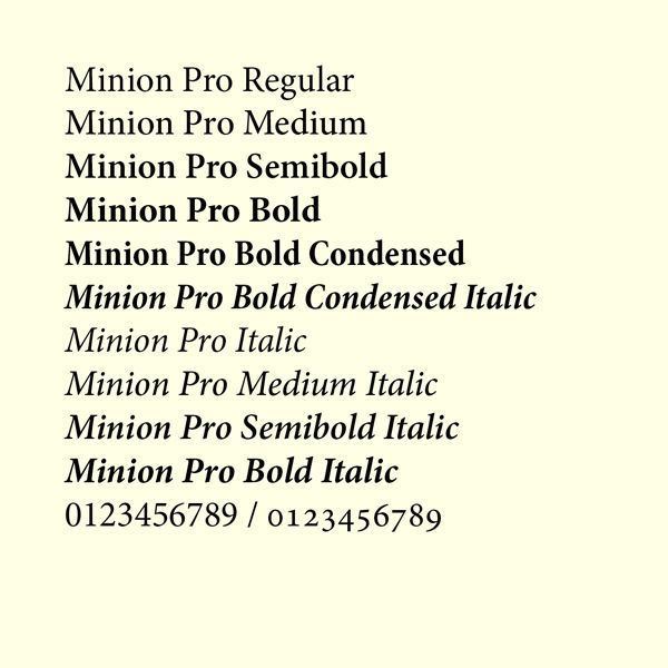 Minion (typeface) minion pro font Szukaj w Google betmintalap Pinterest Fonts