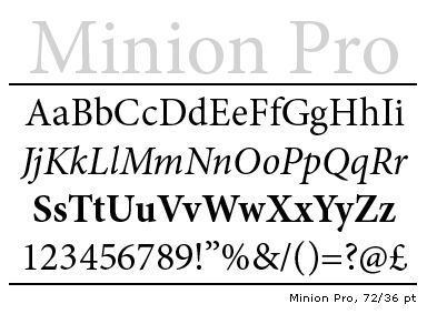 Minion (typeface) minion font Google Search class font Pinterest To be Fonts