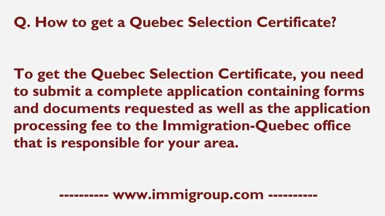 Ministry of Immigration, Diversity and Inclusion How to get a Quebec Selection Certificate YouTube