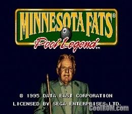 Minnesota Fats: Pool Legend Minnesota Fats Pool Legend ROM Download for Sega Genesis CoolROMcom