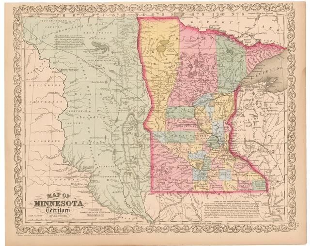 Minnesota Territory Minnesota Territory 1857 The USDakota War of 1862