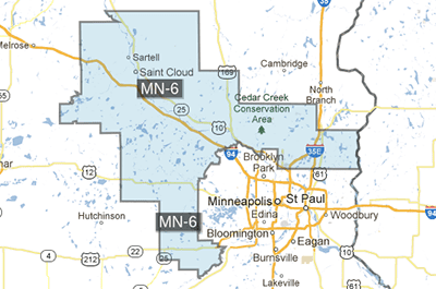 Minnesota's 6th congressional district Could a Democrat ever win in Bachmann39s GOPleaning district MinnPost