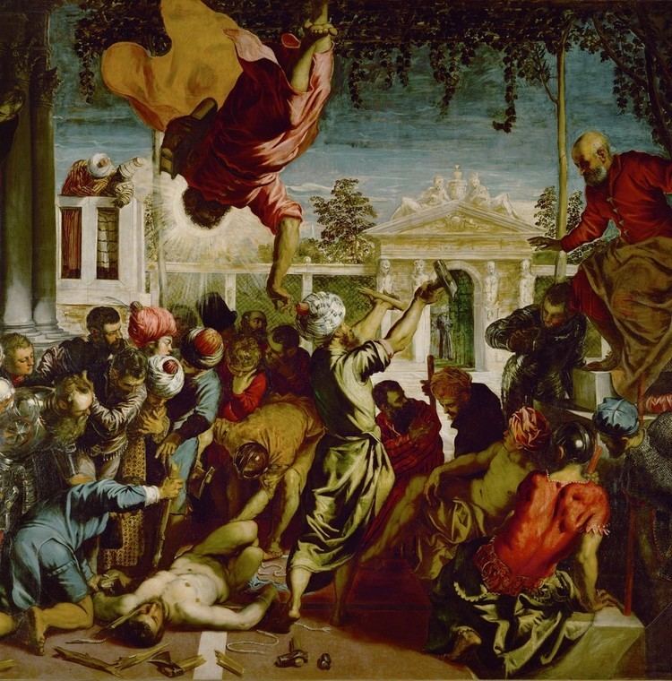 Miracle of the Slave (Tintoretto) Jacopo Tintoretto Detail of The Miracle of St Mark freeing a