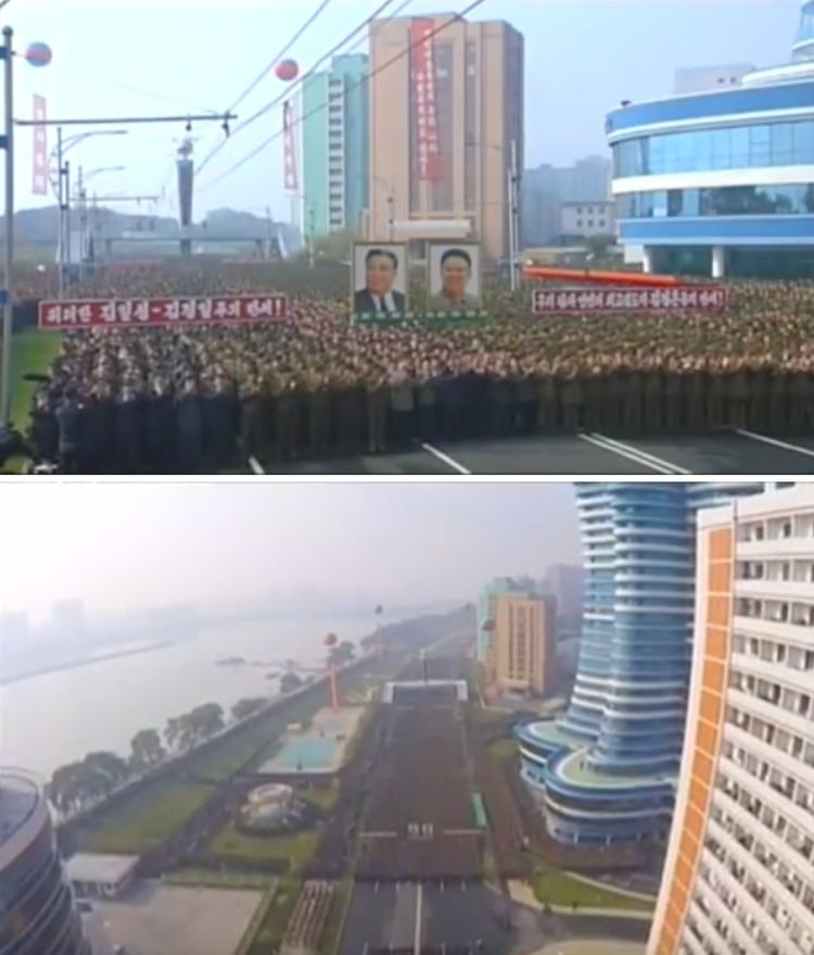 Mirae Scientists Street Ceremony Opens Mirae Scientists39 Street in Pyongyang North Korea