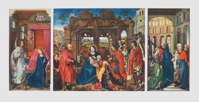 Miraflores Altarpiece Mary Altarpiece Miraflores Altarpiece by Rogier Van Der Weyden