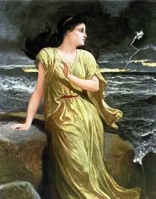 Miranda in William Shakespeare's The Tempest, painting by Frederick Goodall, 1888. Miranda, a single female character, portrays how women’s roles were shaped during the Elizabethan Era, a life centered on the traditional patriarchal paradigm where women belonged to their fathers or husbands and were thought of as property or nuptial economy.