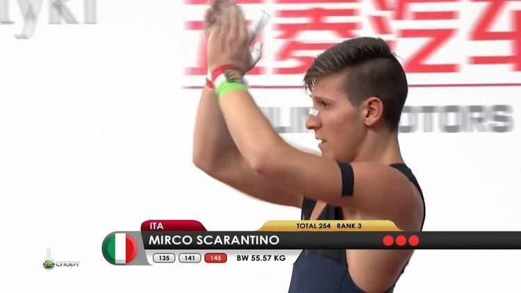 Mirco Scarantino SCARANTINO Mirco 3j 145 kg cat 56 World Weightlifting Championship