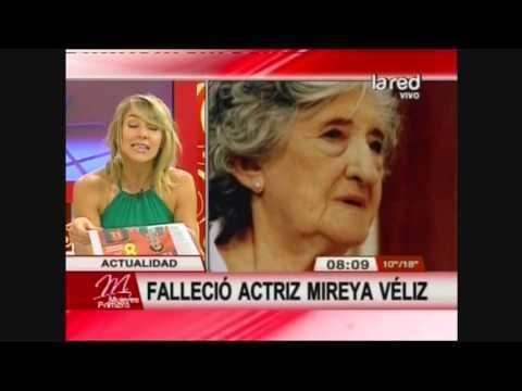 Mireya Véliz Falleci actriz Mireya Vliz YouTube