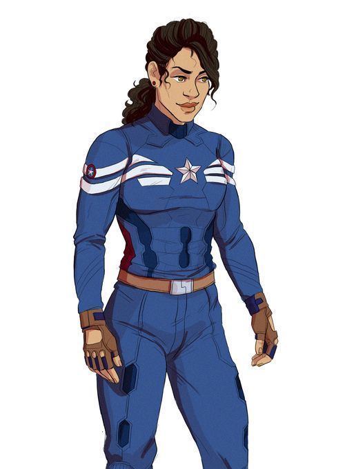 Miss America (Marvel Comics) Miss America as Captain America fanart by illustratedkate Young