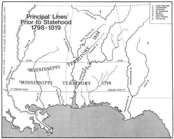 Mississippi Territory The Great Migration to the Mississippi Territory 17981819