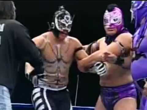 Misterioso Jr. VOLADOR JRLA SOMBRASAGRADO VS DAMIAN 666EPHESTOMISTERIOSO JR