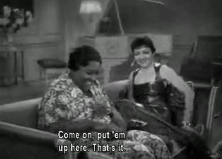 Mistress and Maid (1910 film) movie scenes In the one act play a black actress was the wealthy mistress getting her feet massaged by a white maid who spoke in broken english 