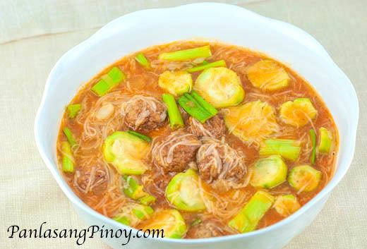 Misua Misua and Meatball Soup Panlasang Pinoy