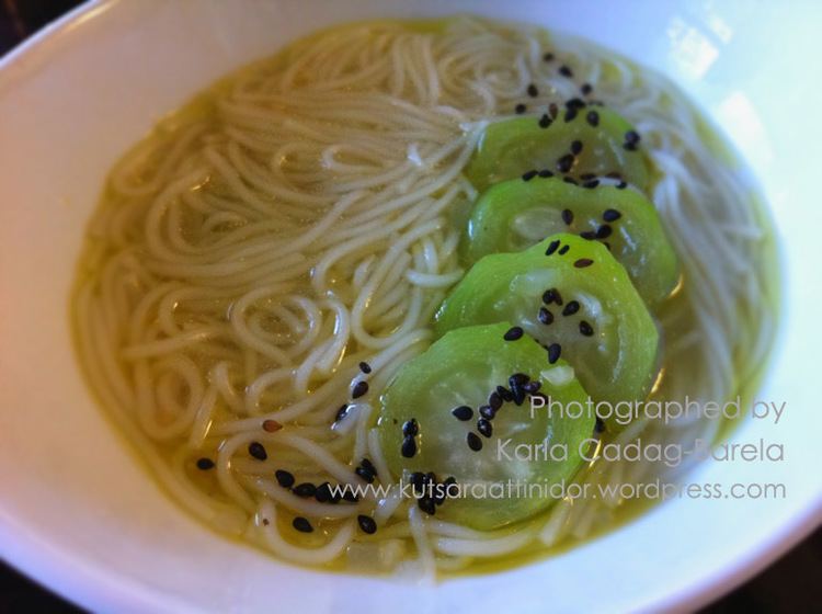 Misua Misua with Patola Somen Noodle Soup with Chinese Okra Kutsara at