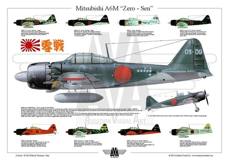 Mitsubishi A6M Zero Mitsubishi A6M quotZero Senquot AVIATIONVISUALART