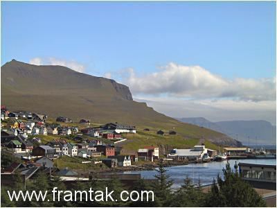 Miðvágur Faroe Islands Photographs a view from Mivgur on Vgar
