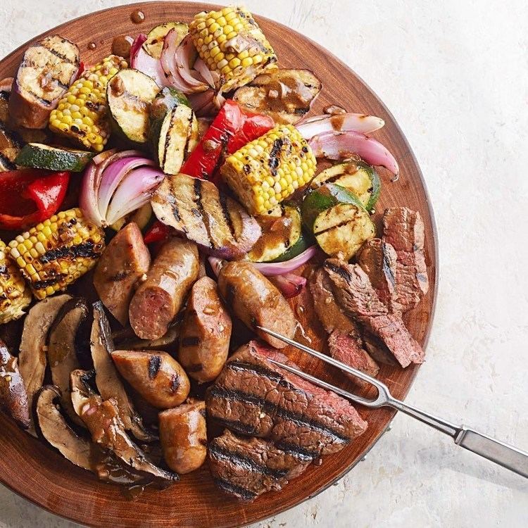Mixed grill Mixed Grill with BalsamicMustard Vegetables Recipe EatingWell