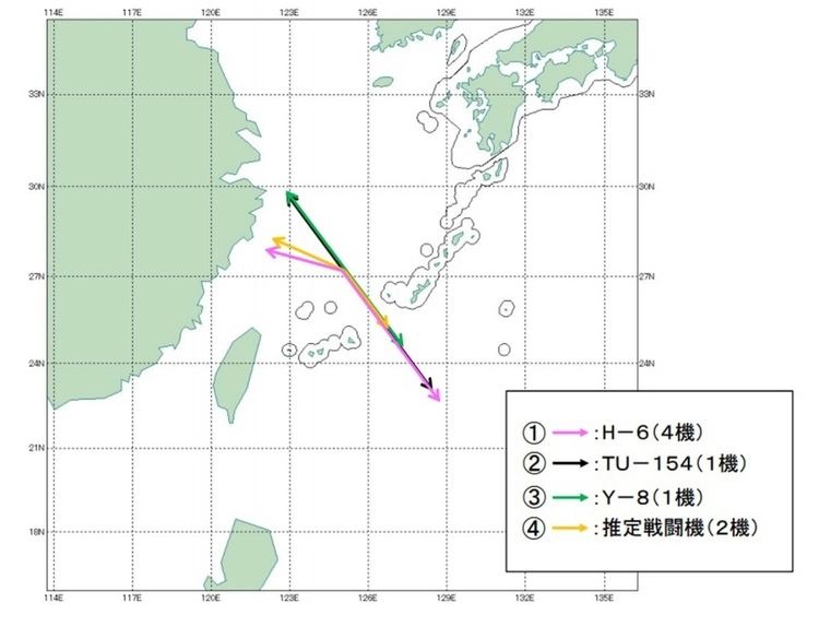 Miyako Strait Japan scrambles jets after Chinese planes fly over Miyako Strait