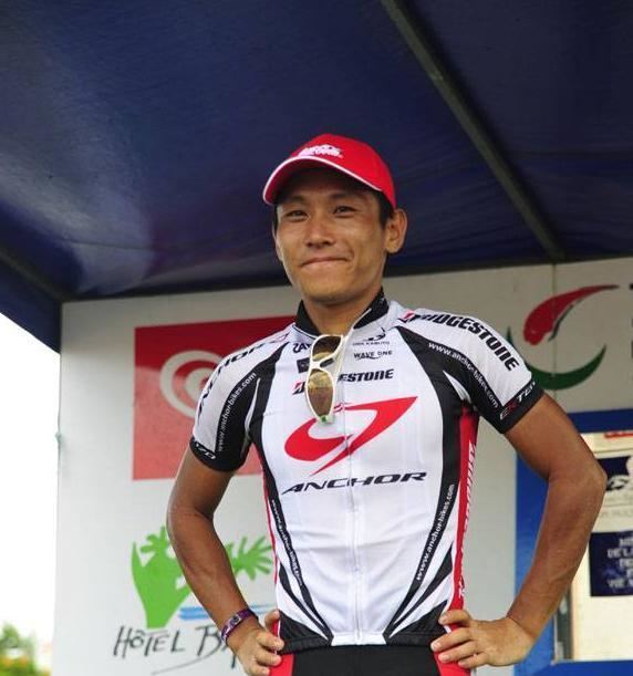 Miyataka Shimizu Le Japonais Miyataka Shimizu vainqueur du tour cycliste de la