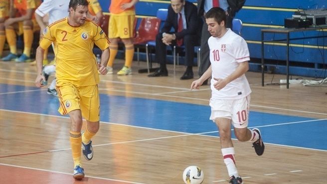 Mladen Kocić Mladen Koci Serbia amp Florin Matei Romania Futsal EURO nav