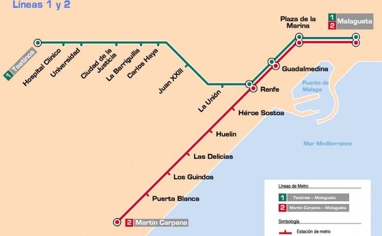 Málaga Metro Malaga Metro Schedules tickets maps lines and routes