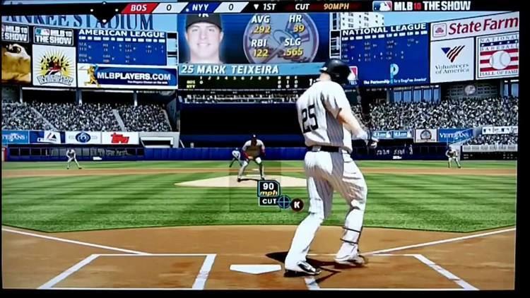 MLB 10: The Show MLB 10 The Show Yankees vs Redsox PS3 Gameplay YouTube