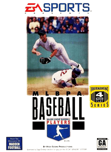 MLBPA Baseball Play MLBPA Baseball Sega Genesis online Play retro games online at