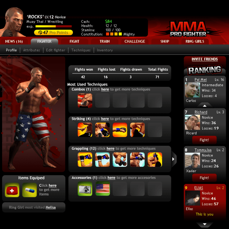 MMA Pro Fighter MMA Pro Fighter Manel Sort Online Portfolio
