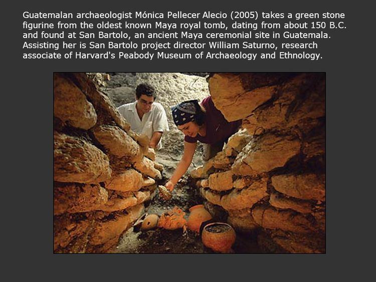 Mónica Pellecer Alecio Guatemalan archaeologist Mnica Pellecer Alecio 2005 takes a green