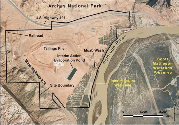 Moab uranium mill tailings pile jamesmcgilliscomuploadlgmoabwashlgjpg