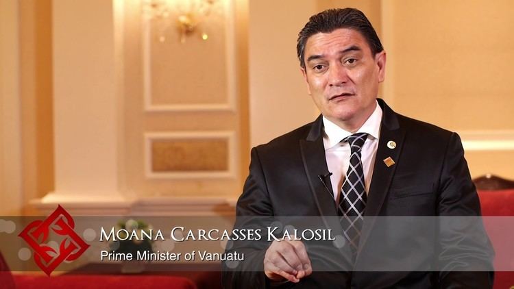 Moana Carcasses Kalosil Vanuatu Prime Minister Moana Carcasses Kalosil on economic