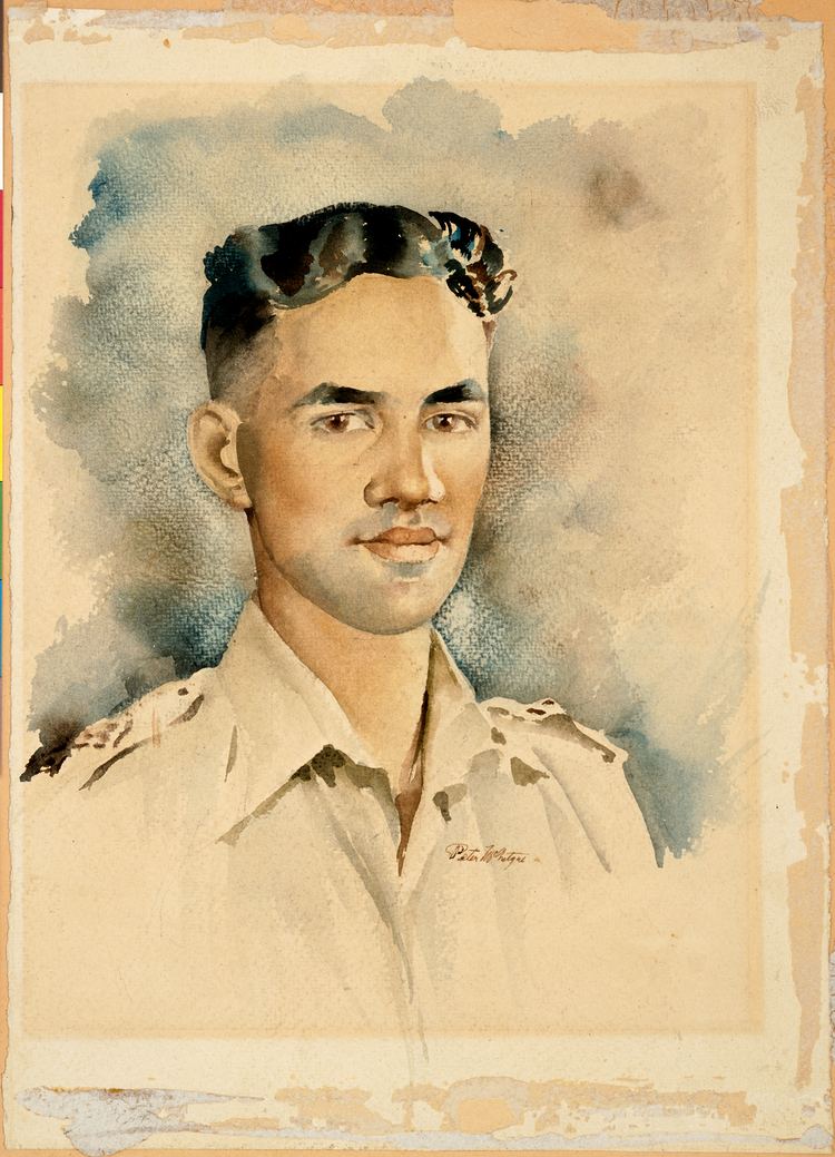 Moana-Nui-a-Kiwa Ngarimu Second Lieutenant MoananuiaKiwa Ngrimu VC War Art