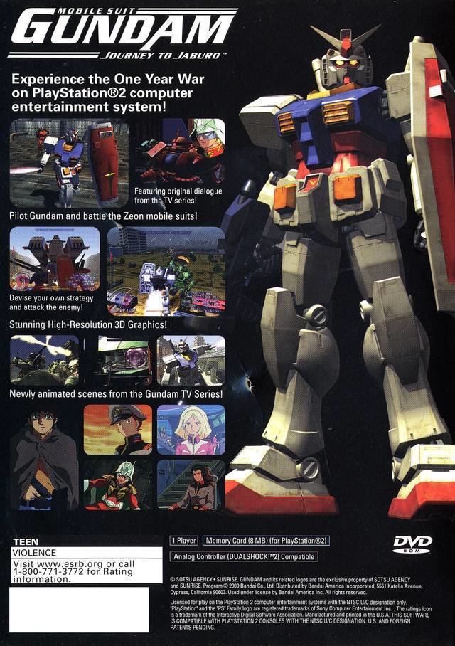 Mobile Suit Gundam: Journey to Jaburo Mobile Suit Gundam Journey to Jaburo Box Shot for PlayStation 2