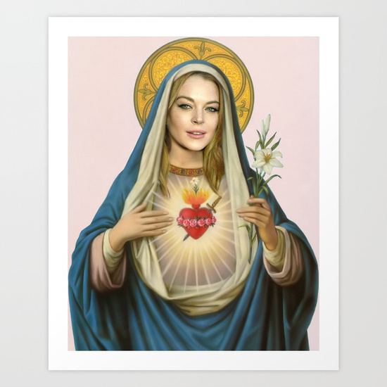 Modern Virgin Modern Virgin Mary Art Print by Tiaguh Society6