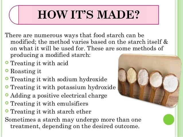Modified starch modified starch