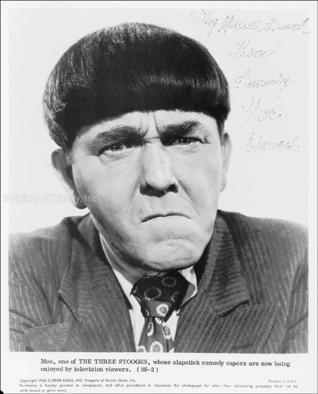 Moe Howard Moe Howard Entertainment Memorabilia eBay