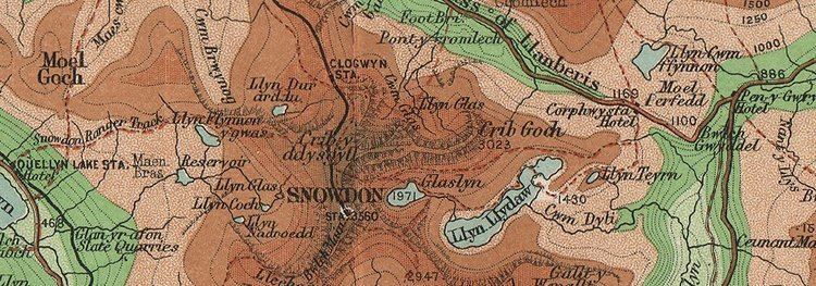 Moelwynion NORTH SNOWDONIA RANGES Snowdon Glyderau Moelwynion Moel Hebog 1902