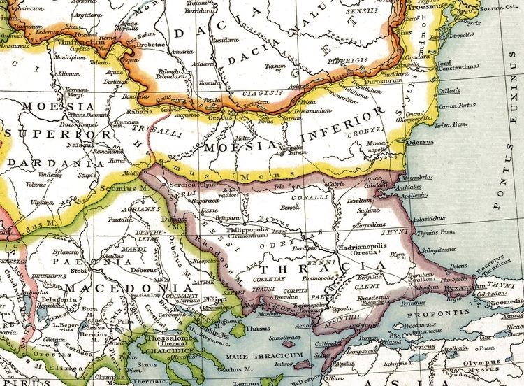 Moesia FileThracia Outcut from Roman provinces of Illyricum Macedonia