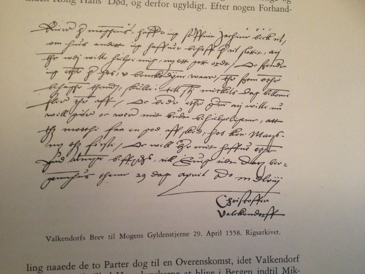 Mogens Gyldenstierne FilChristoper Walkendorffs brev till Mogens Gyldenstierne 29 april