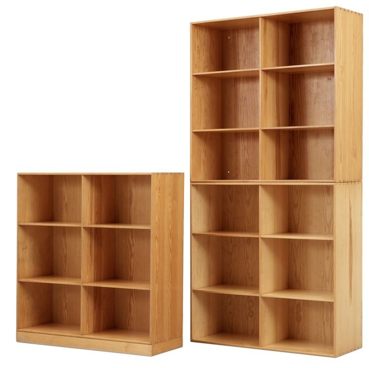Mogens Koch A Mogens Koch suite of three pine bookcases by Rud