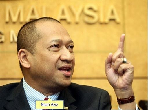 Mohamed Nazri Abdul Aziz talking in a meeting while pointing at something and wearing formal attire.