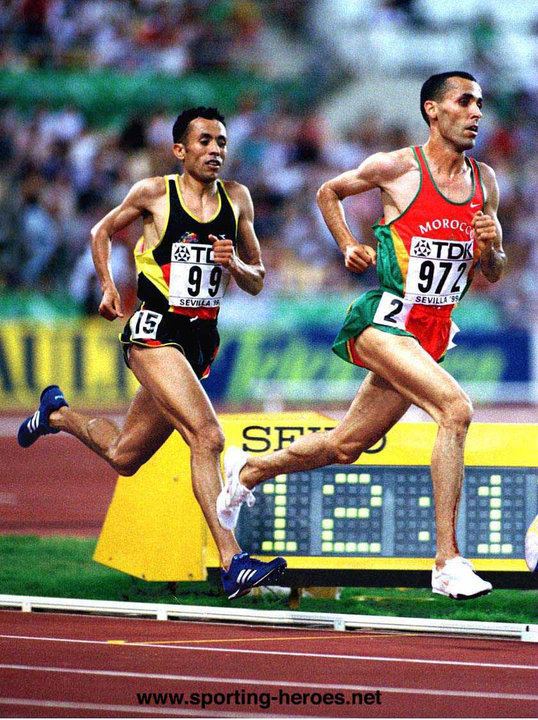 Mohammed Mourhit Mohammed MOURHIT 5000m bronze at 1999 World Championships Belgium