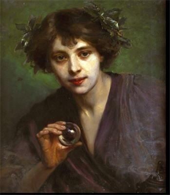 Moina Mathers Crystal by Beatrice Offor This painting was of Moina