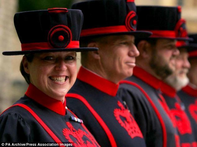 Moira Cameron Bullied Beefeater face of new job advert for Tower of London warders