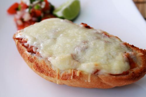 Mollete Molletes Mexico39s take on French Bread Pizza Simple Comfort Food